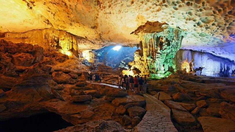 Sung Sot Cave in Halong Bay, Vietnam
